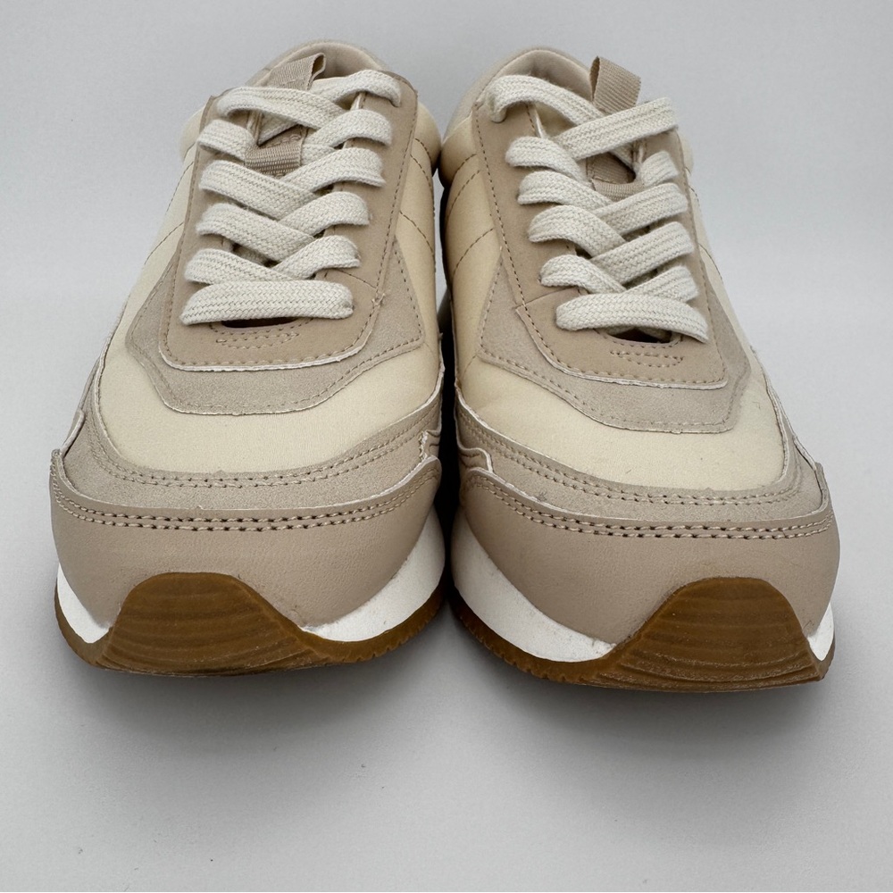 UNIVERSAL THREAD Courtney Sneakers 7.5 Light Beige Memory Foam Casual Athletic - Picture 8 of 14